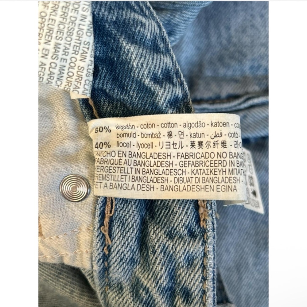 Zara Women's Straight Leg Jeans - Light Blue - Picture 3 of 7